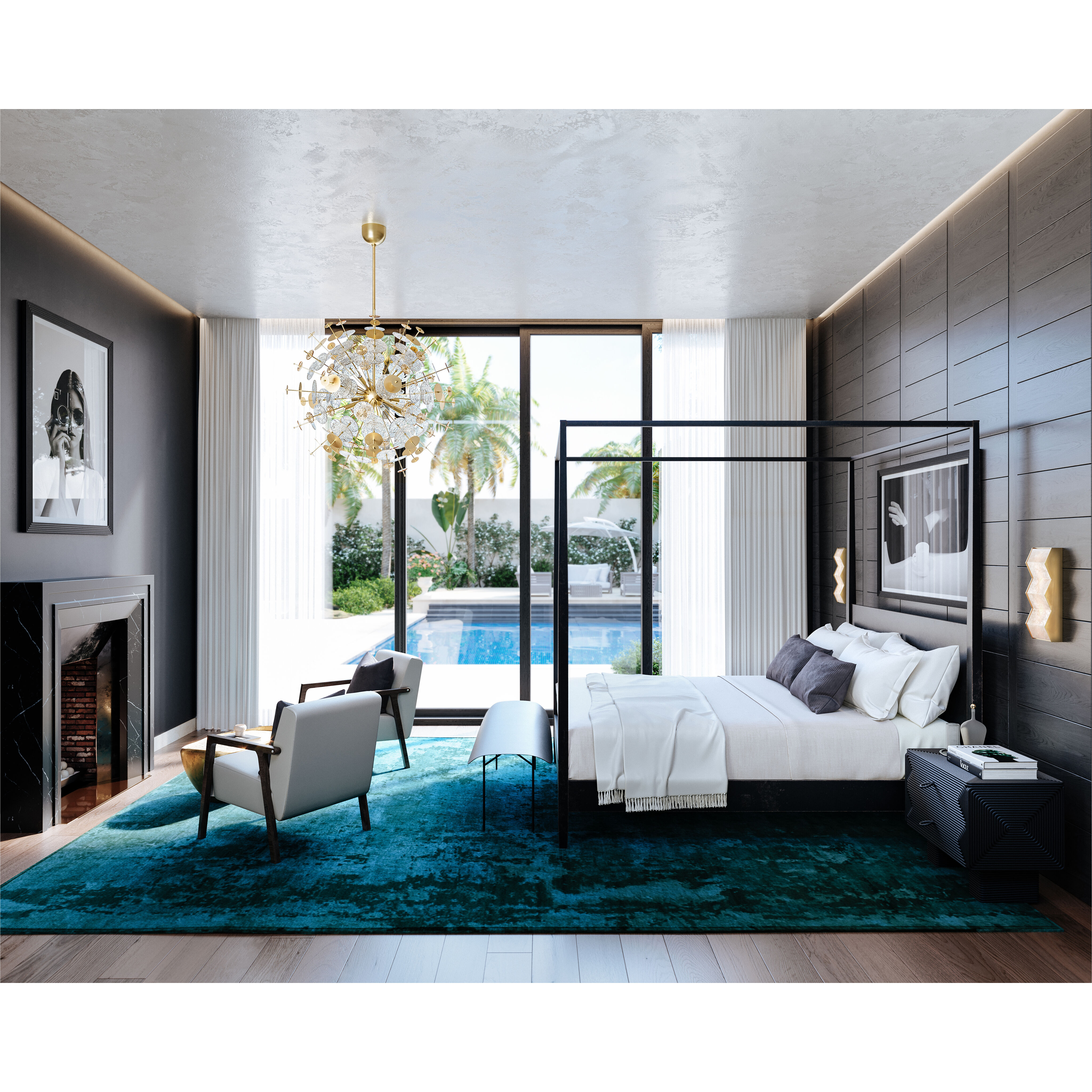 Gleason 12 Light 40.5 inch Vintage Gold Leaf Chandelier Ceiling Light